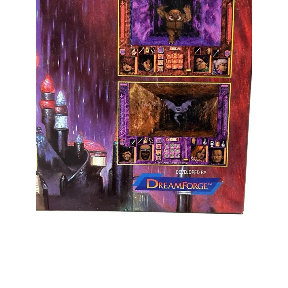 Menzoberranzan 1992 Forgotten Realms AD&D PC Box + Rule Book Only (NO GAME) READ